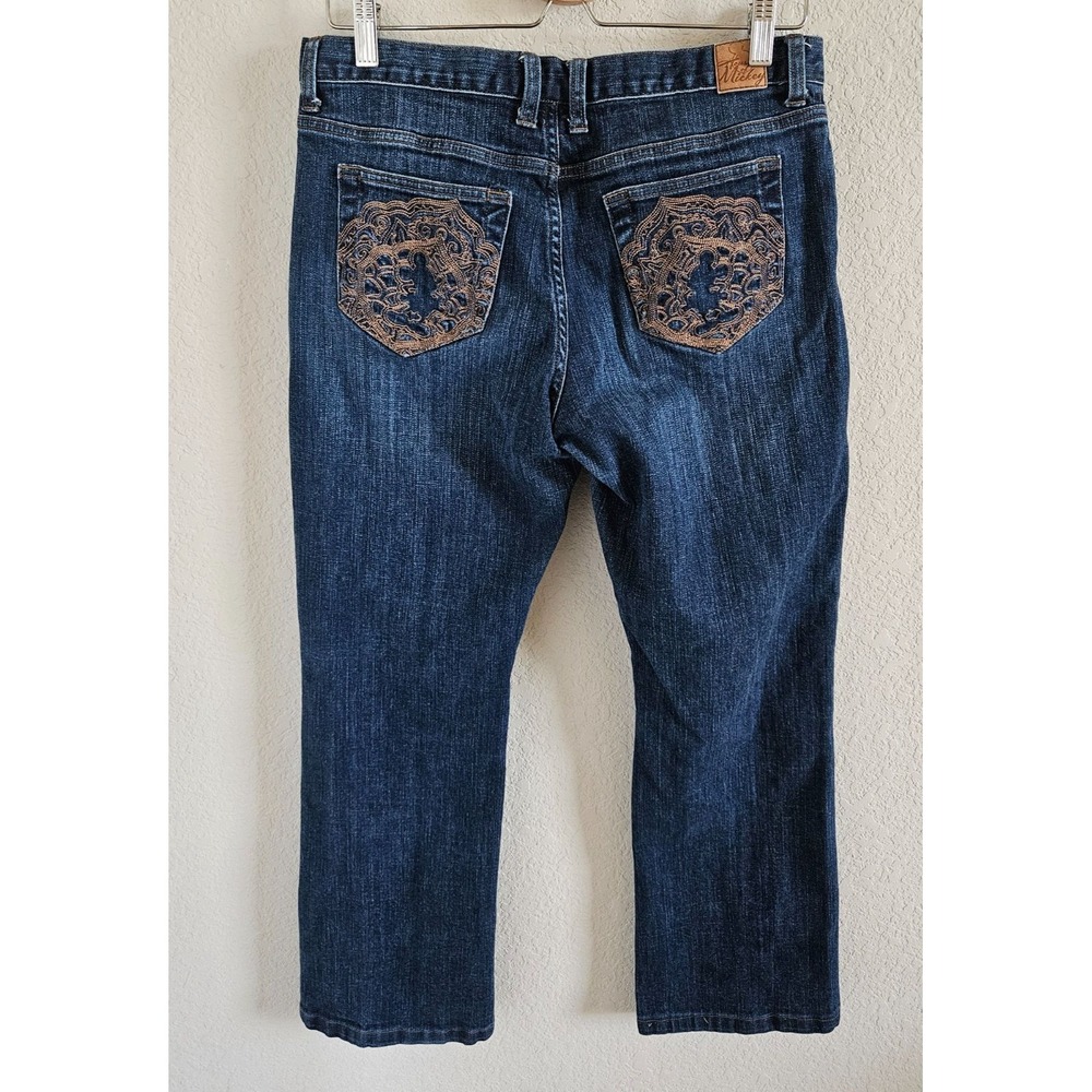 Disney House Of Mickey Woman SZ 10  Jeans Embroidered Pockets With Mickey  Patch